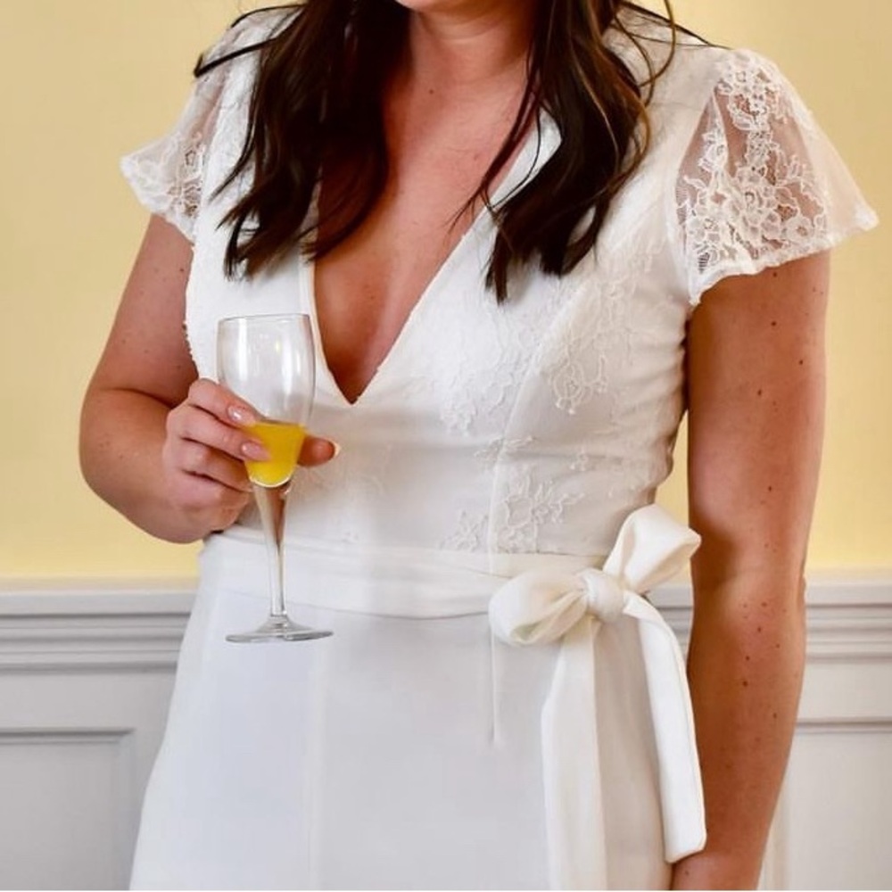 bride to be ?! Lulu’s white jumpsuit